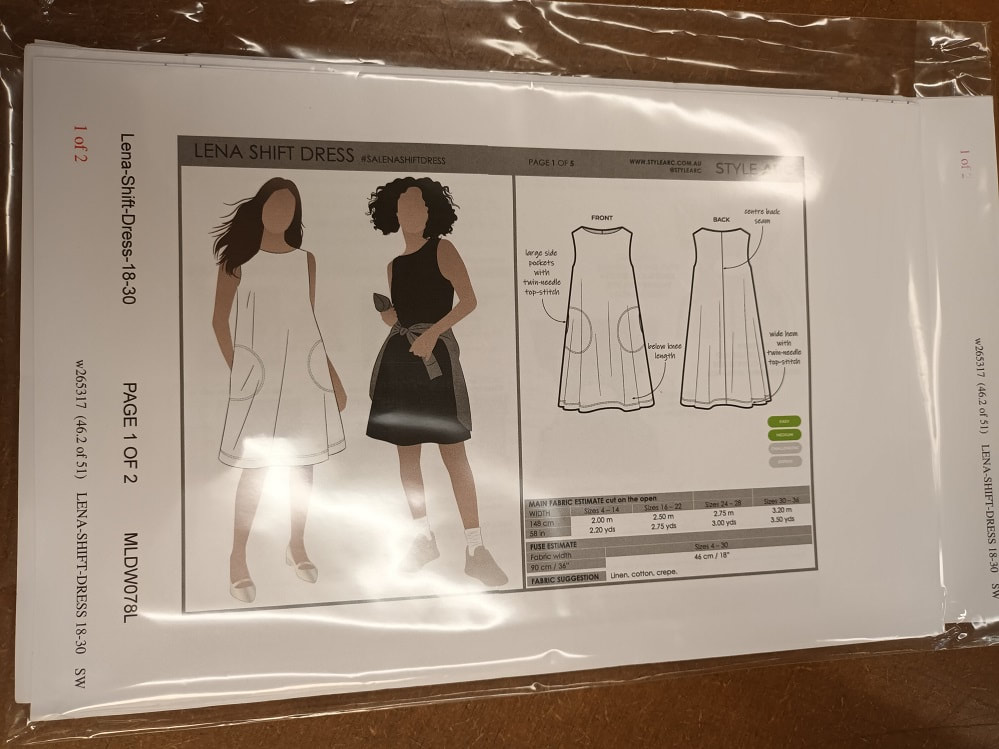 Style Arc Pattern - Lena Shift Dress